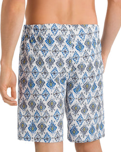 Hanro Tile-print Drawstring Shorts Ikat Print thumbnail 2