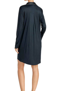 Hanro of Switzerland Pine Florentine Long-Sleeve Nightshirt thumbnail 3