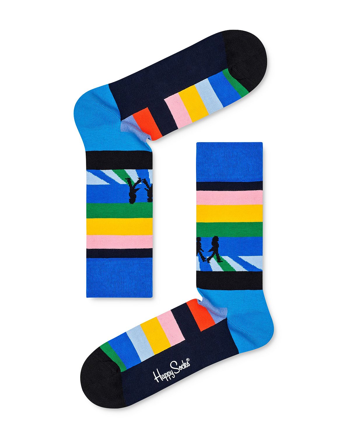 Happy Socks Legend Crossing Beatles Socks Blue Combo