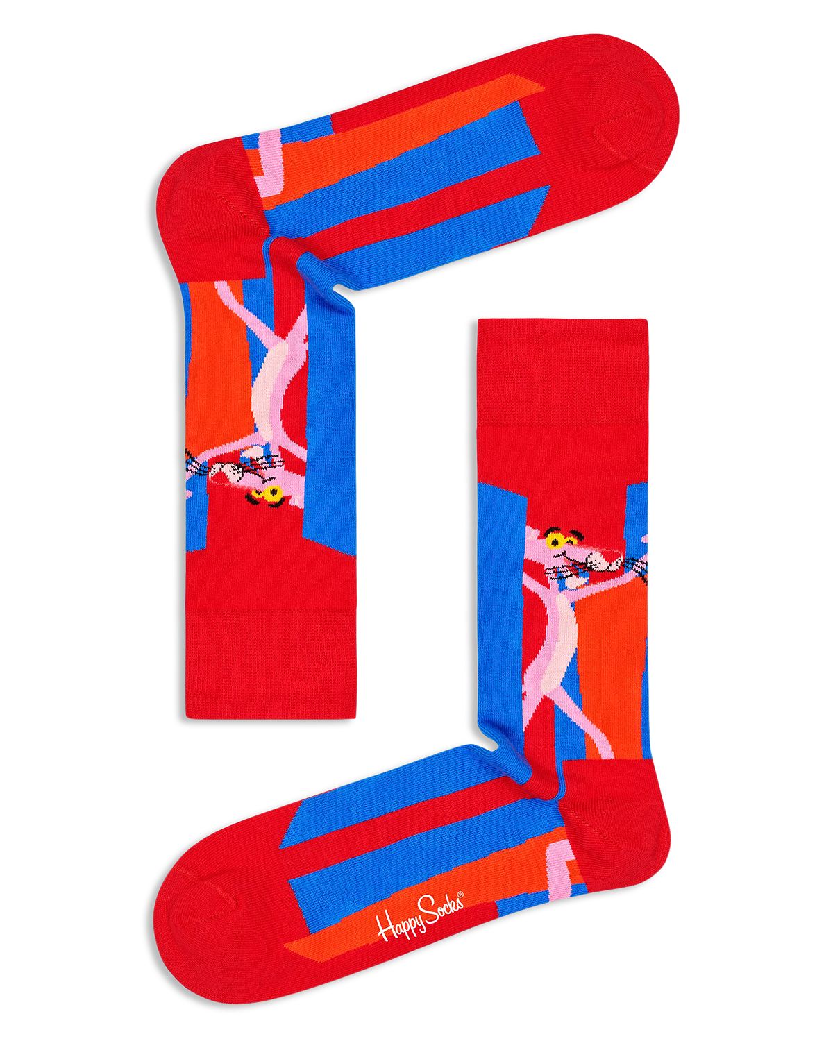 Happy Socks Pink Panther Crew Socks Medium red