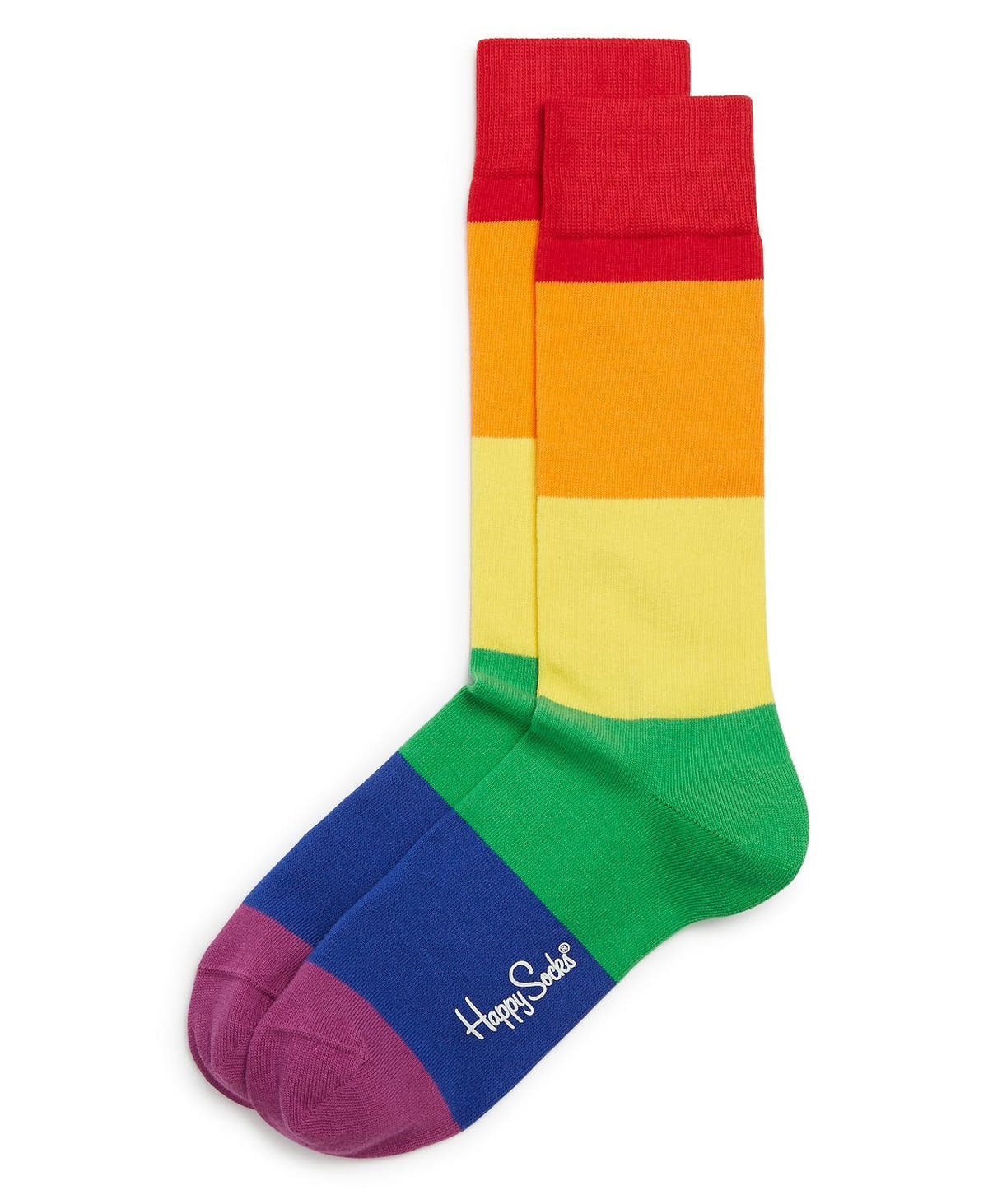 Happy Socks Pride Rainbow Color-block Socks Rainbow