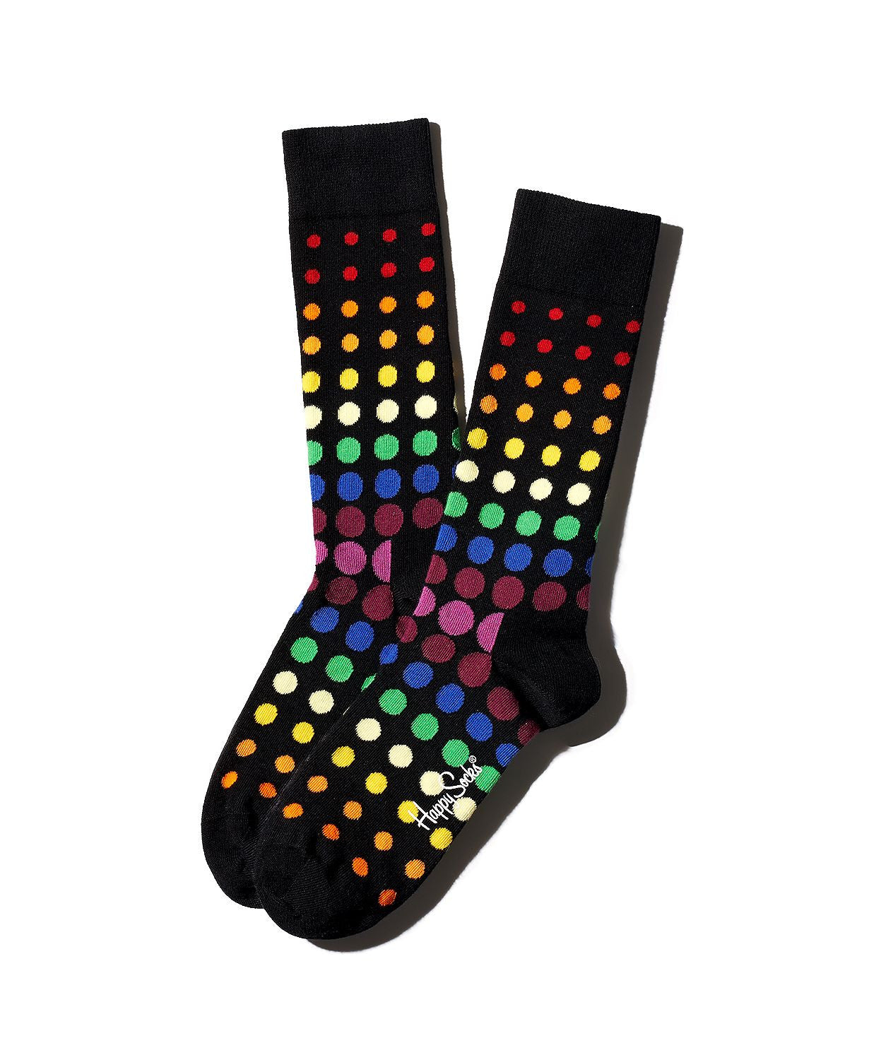 Happy Socks Pride Rainbow Polka Dot Socks Rainbow/black