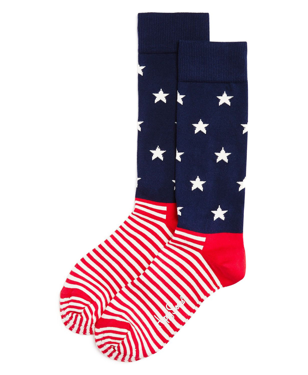 Happy Socks Star Stripe Socks Blue/red/white