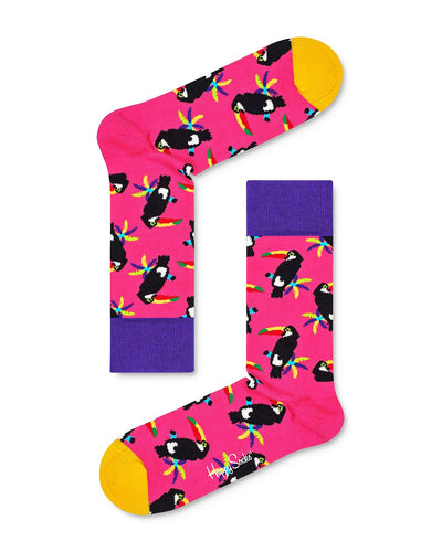Happy Socks Toucan Socks Dark Pink