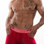 Hard Core Red XOXO Mesh Shorts With Pockets