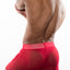 Hard Core Red XOXO Mesh Shorts With Pockets