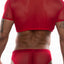 Hard Core Red XOXO Shimmel Crop Top