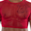 Hard Core Red XOXO Shimmel Crop Top