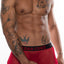 Hard Core Red XOXO Square Cut Retro Brief
