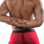 Hard Core Red XOXO Square Cut Retro Brief