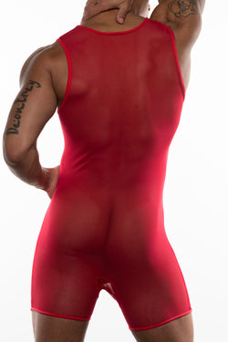Hard Core Red XOXO Step In Bodysuit thumbnail 3
