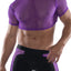 HardCore Purple XXX Mesh Crop Tee