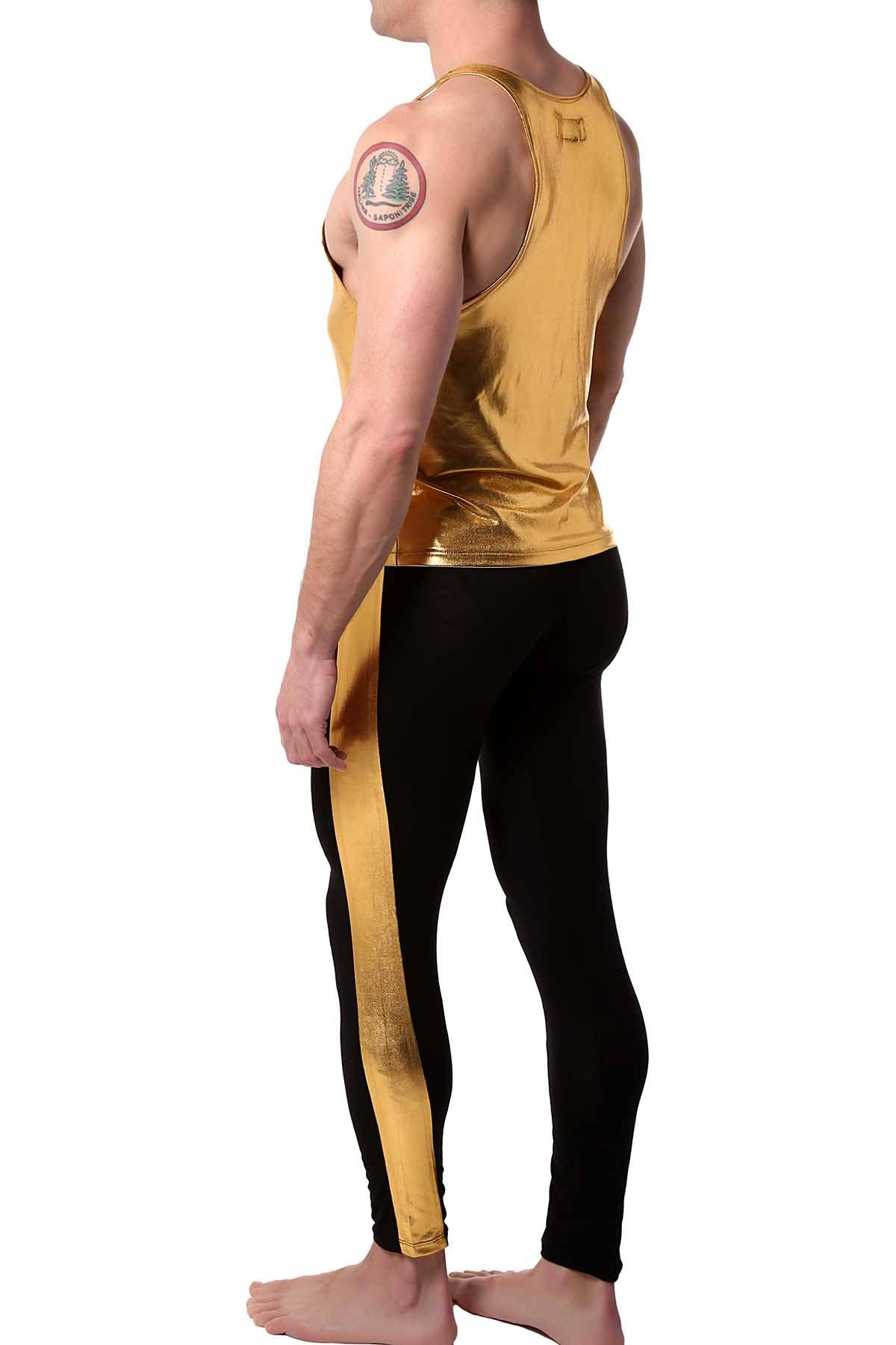 HardCore by GoSoftwear 24K-Gold Zip-Front Tank