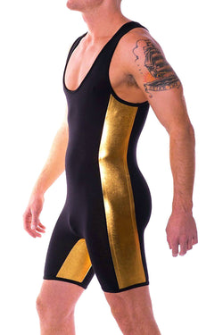 HardCore by GoSoftwear Black/Gold Singlet thumbnail 1