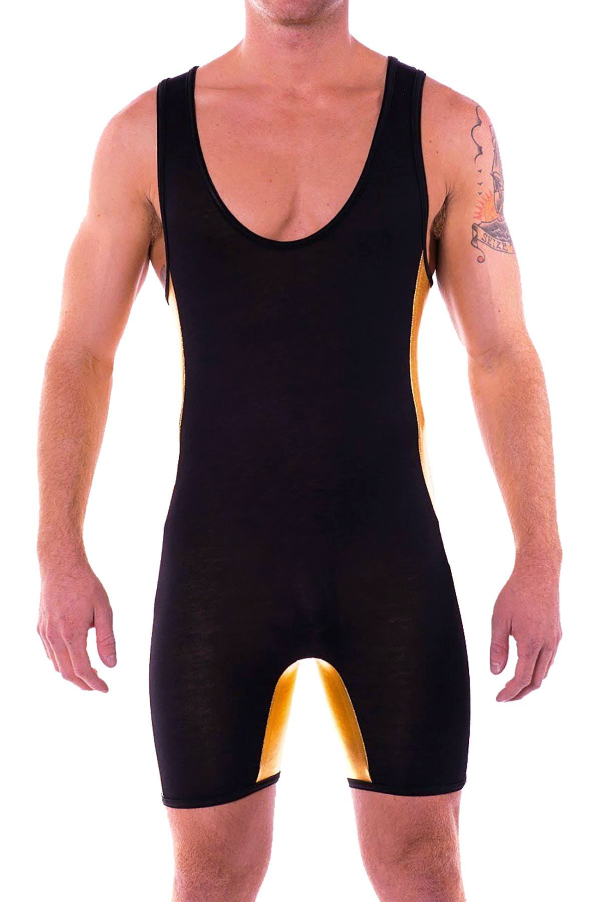HardCore by GoSoftwear Black/Gold Singlet