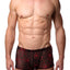 HardCore by GoSoftwear Black/Red Metallic Cobweb Square-Cut Trunk
