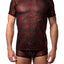 HardCore by GoSoftwear Black/Red Metallic Cobweb Tee