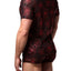 HardCore by GoSoftwear Black/Red Metallic Cobweb Tee