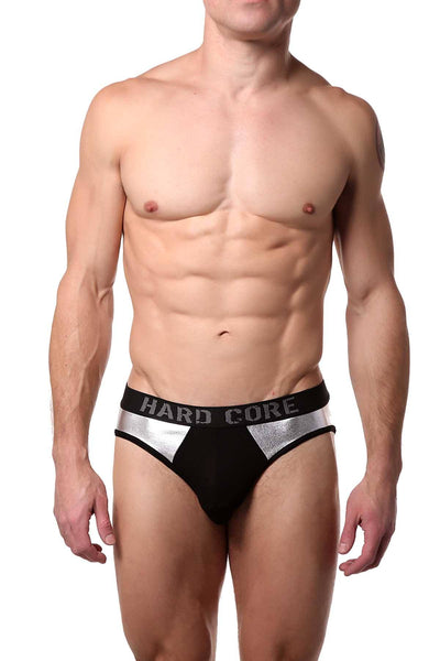 HardCore by GoSoftwear Black/Silver Jock-Brief