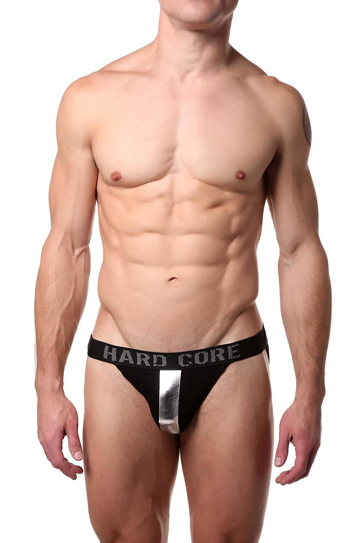HardCore by GoSoftwear Black/Silver Jockstrap