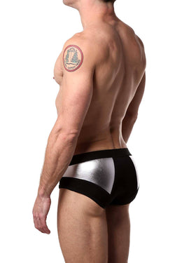 HardCore by GoSoftwear Black/Silver Platinum Hip Brief thumbnail 2