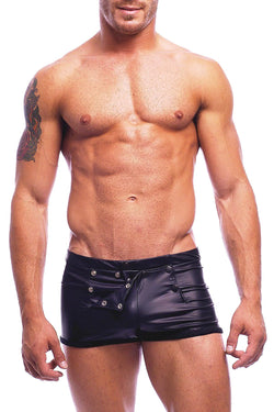 HardCore by GoSoftwear Black Square-Cut Front-Snap Sailor Trunk thumbnail 2