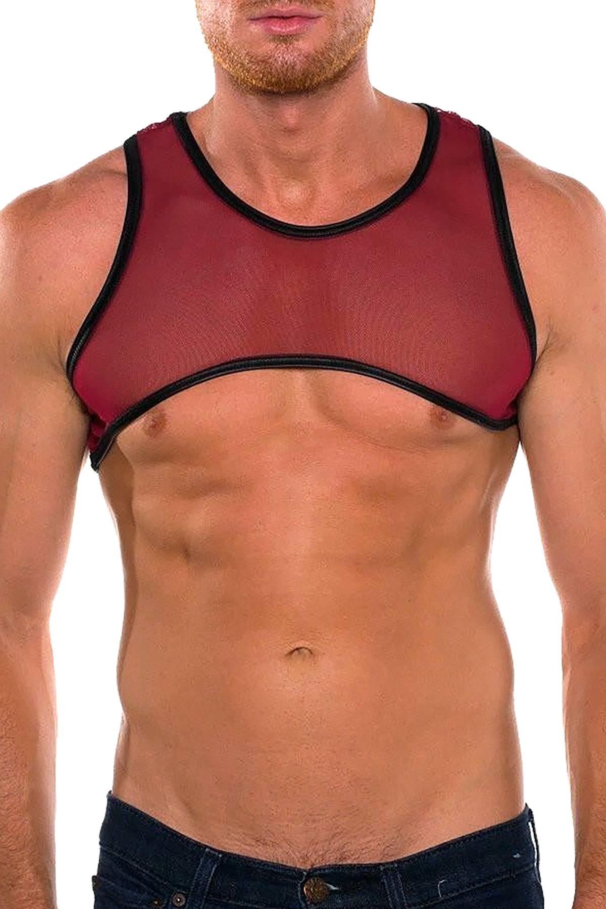 HardCore by GoSoftwear Burgundy Grid Harness