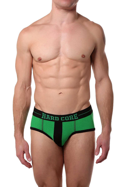 HardCore by GoSoftwear Green Edge Full-Cut Brief