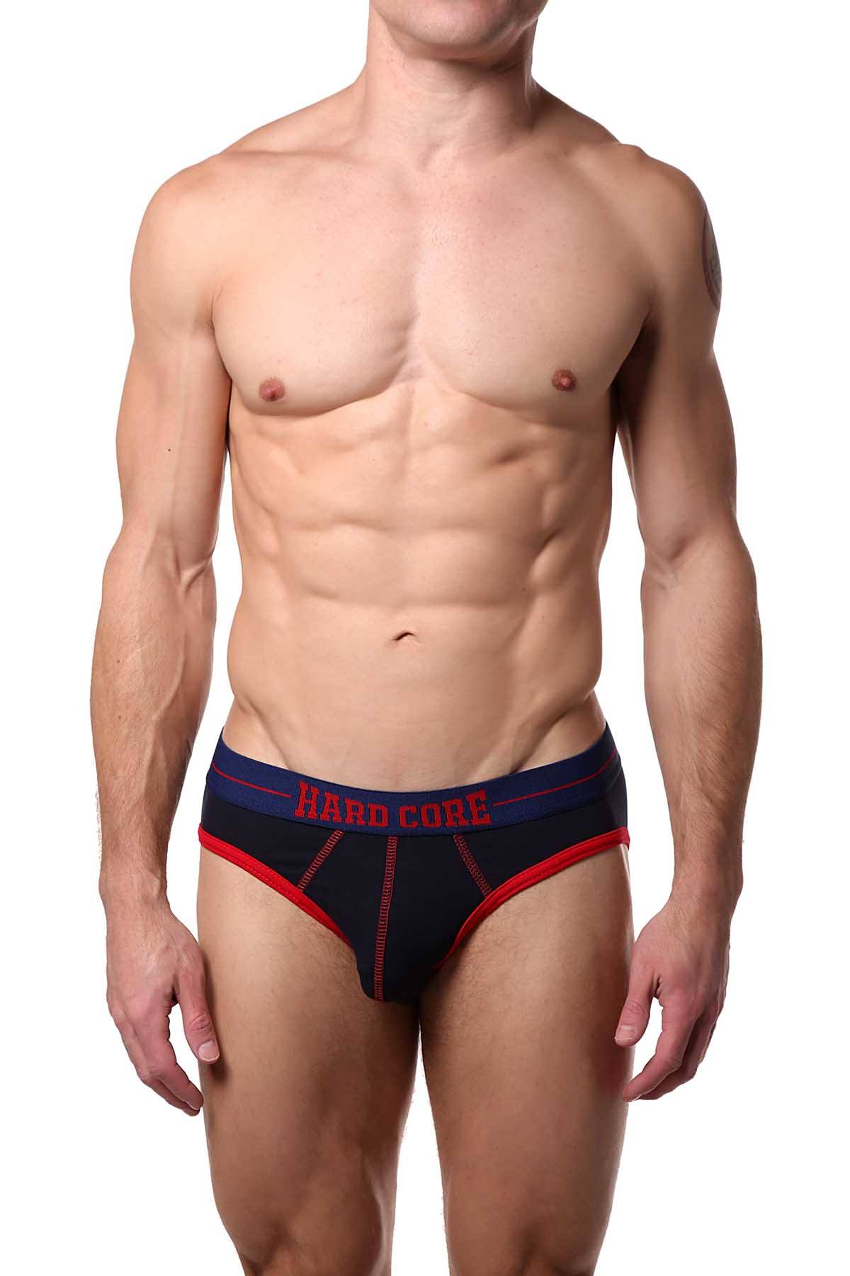 HardCore by GoSoftwear Navy/Red Rush Xpose Backless Brief