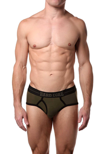 HardCore by GoSoftwear Olive/Black Rush Brief