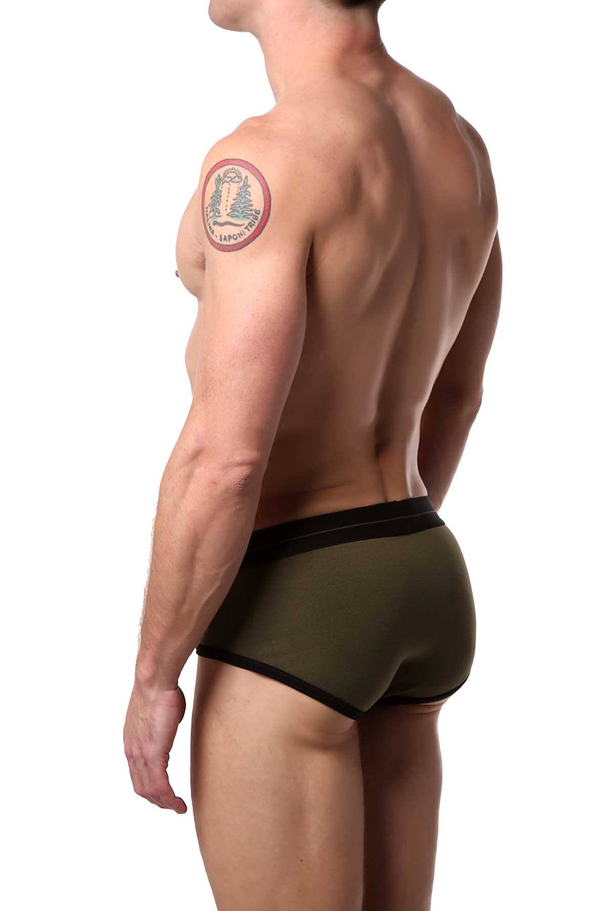 HardCore by GoSoftwear Olive/Black Rush Brief