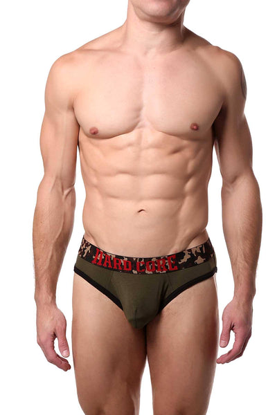 HardCore by GoSoftwear Olive-Green Boot-Camp Athletic Brief
