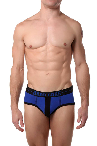 HardCore by GoSoftwear Royal-Blue Edge Full-Cut Brief