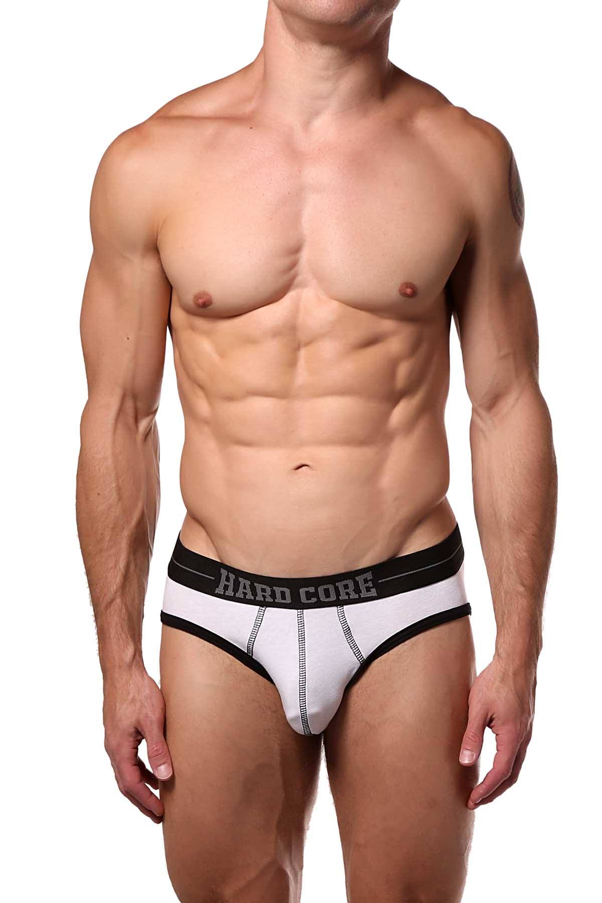 HardCore by GoSoftwear White Edge Jock-Brief