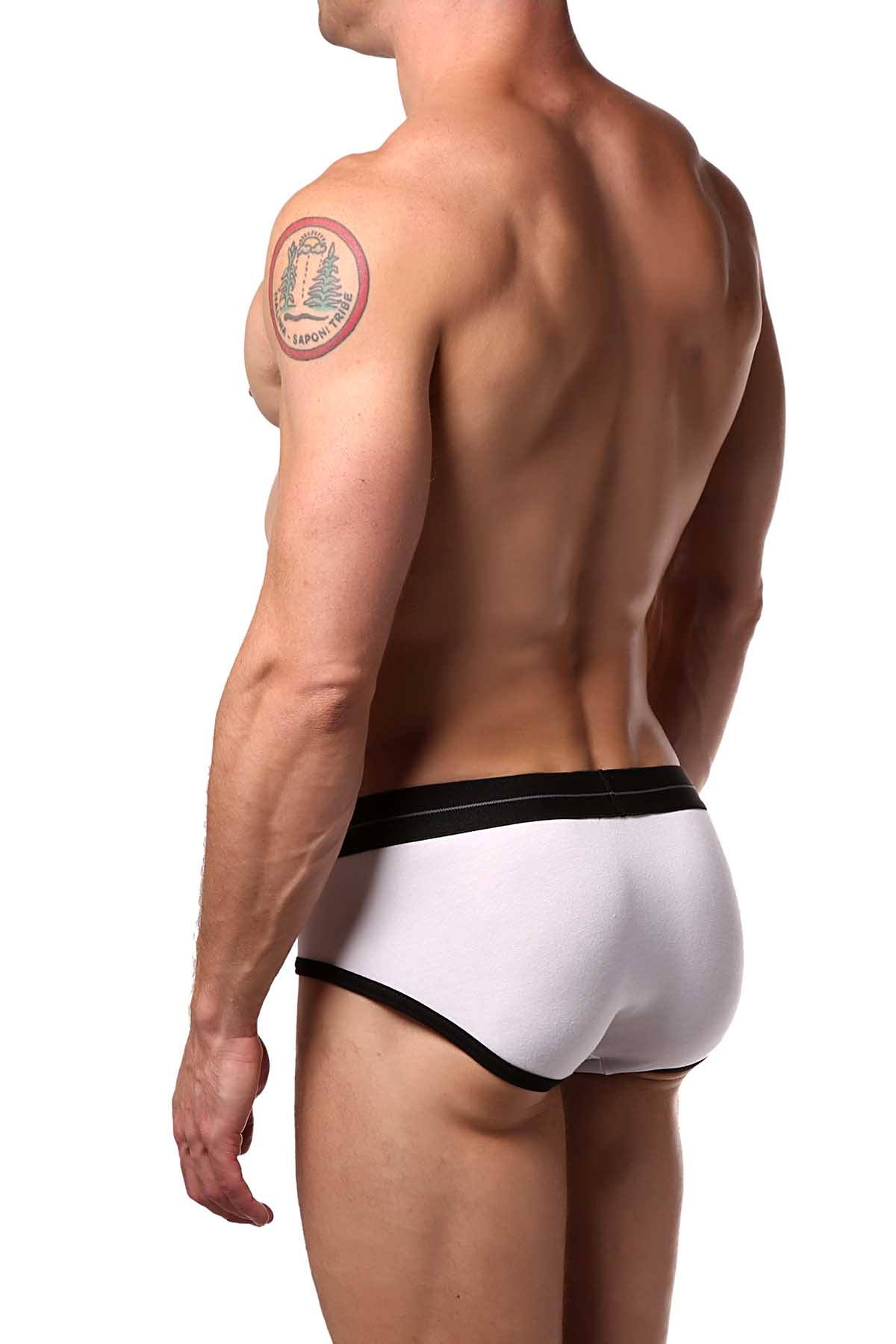 HardCore by GoSoftwear White Edge Man-Brief