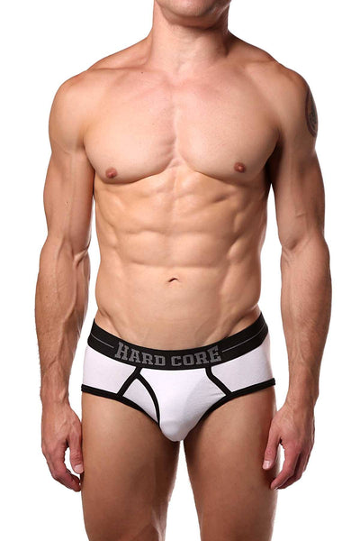 HardCore by GoSoftwear White Edge Man-Brief