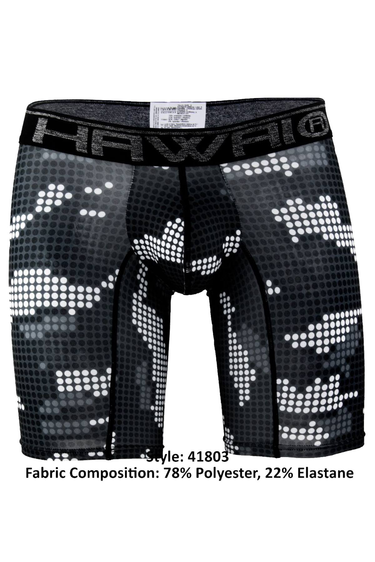 Hawai Black Digital Camo Print Boxer Brief