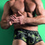 Hawai Black/Green Geo Camouflage Brief