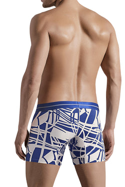Hawai Blue Abstract Psychedelic Print Boxer Brief thumbnail 2