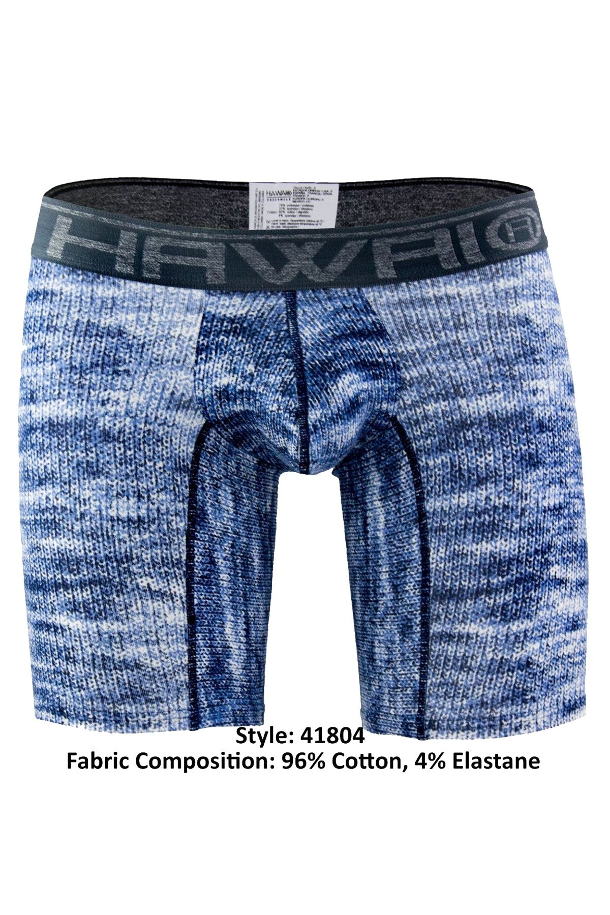 Hawai Blue Knit-Print Boxer Brief