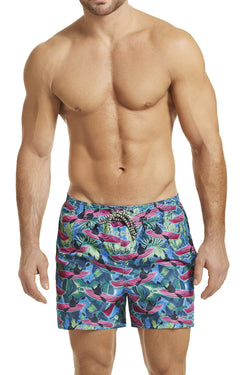 Hawai Blue Krazy Kayaks Printed Swim Short thumbnail 1