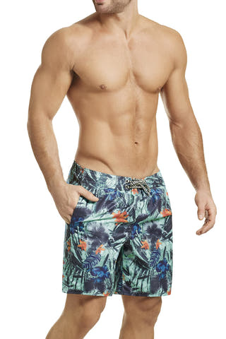 Hawai Blue Tropical Printed Boardshort