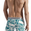 Hawai Green Abstract Psychedelic Print Boxer Brief