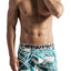 Hawai Green Abstract Psychedelic Print Boxer Brief