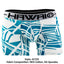 Hawai Green Abstract Psychedelic Print Boxer Brief