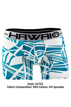 Hawai Green Abstract Psychedelic Print Boxer Brief thumbnail 3