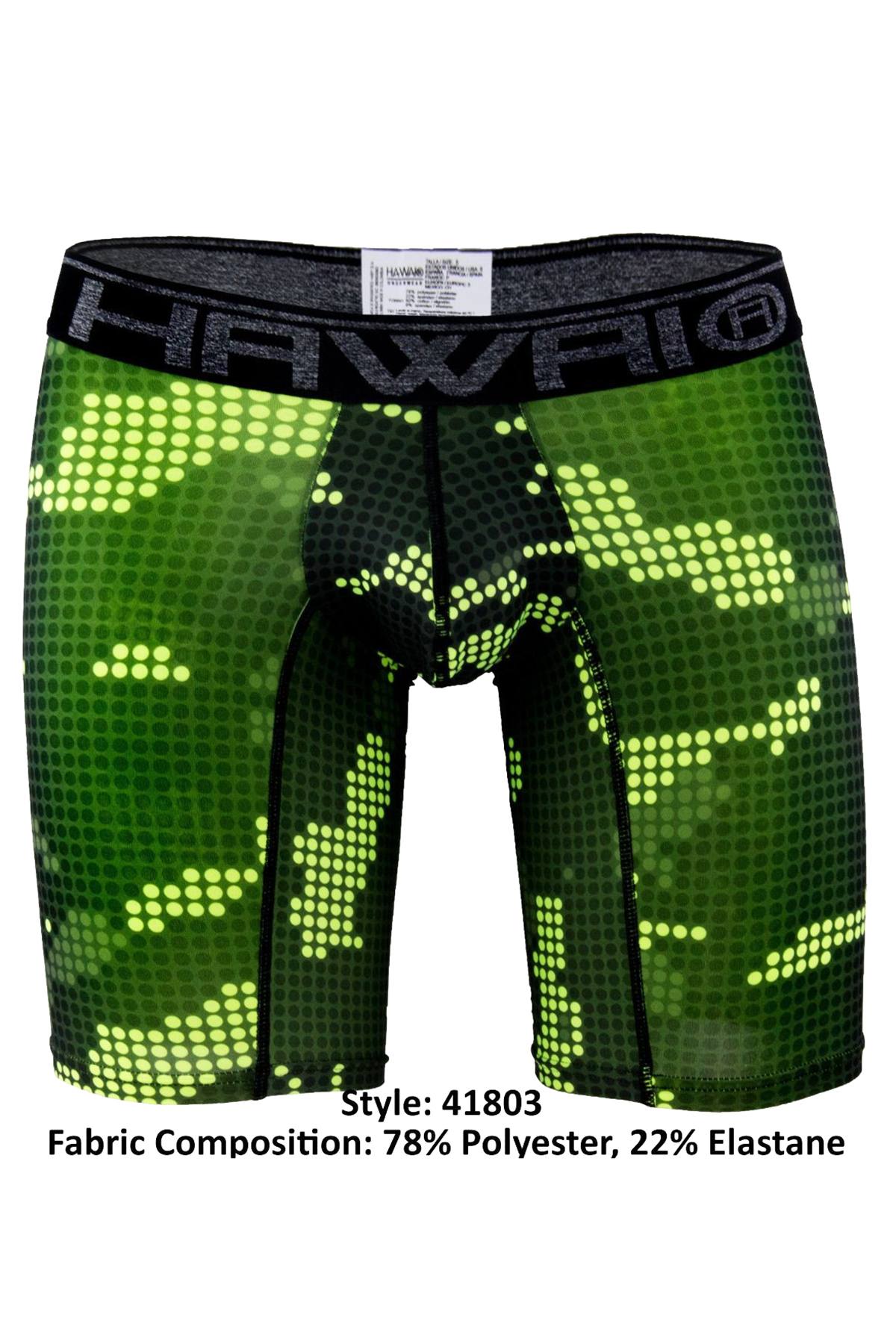 Hawai Green Digital Camo Print Boxer Brief