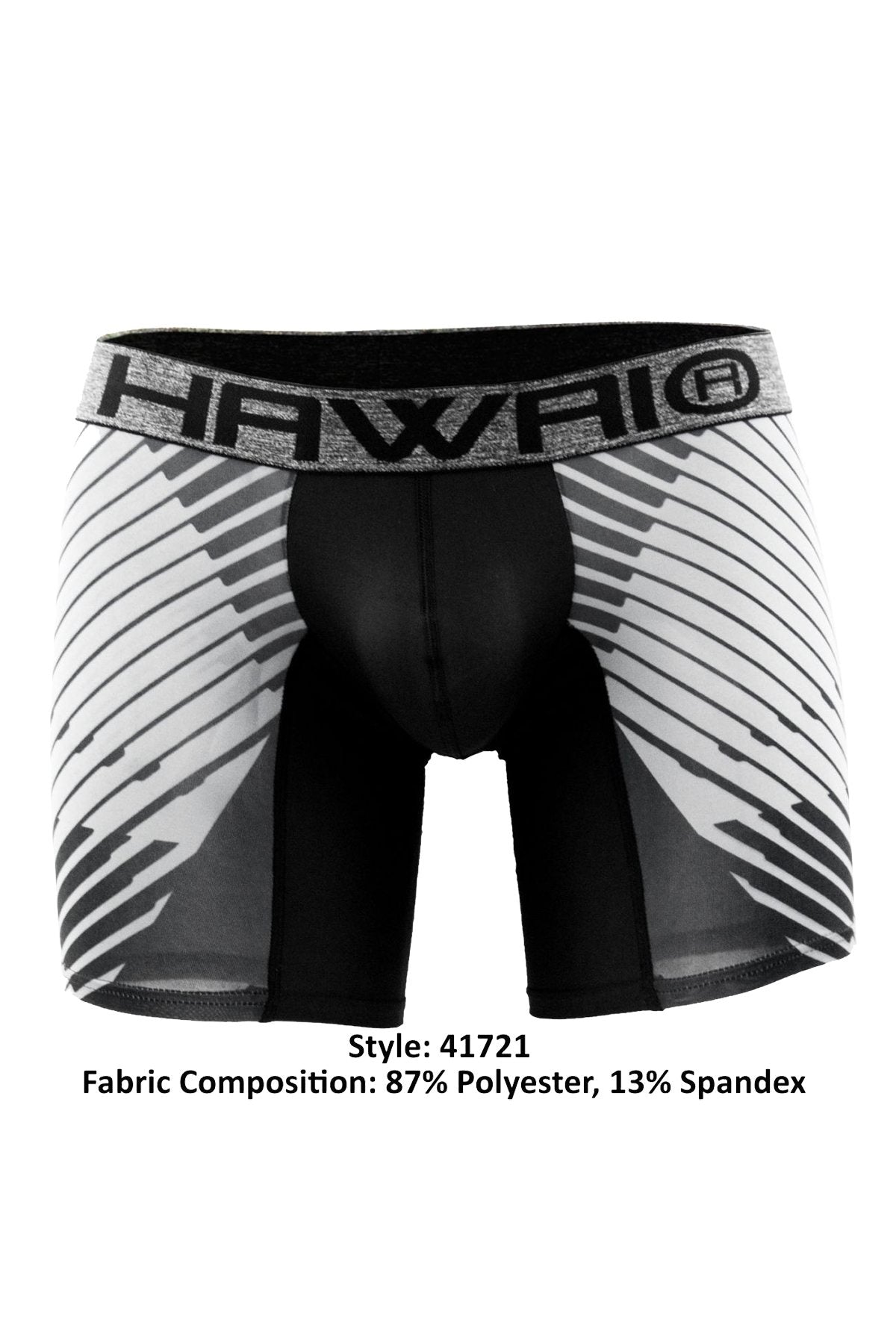 Hawai Grey Sporty Stripe Boxer Brief