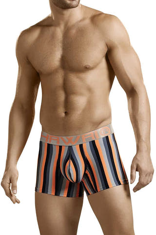 Hawai Orange Neon Stripe Boxer Brief