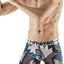 Hawai Orange Psychedelic Geo-Print Boxer Brief